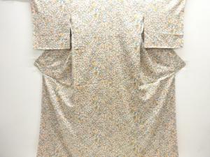 枝花に小槌模様小紋着物